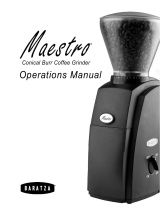 Baratza Maestro User manual