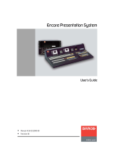 Barco Encore VPx User manual