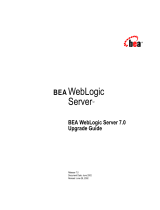 BEA WebLogic Server 7 User manual