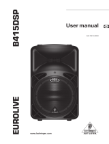 Behringer Eurolive B1520DSP User manual