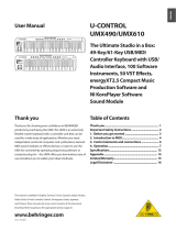 Behringer UMX610 User manual