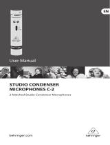 Behringer STUDIO CONDENSER MICROPHONES C-2 User manual