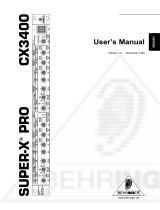 Behringer Super-X Pro CX3400 User manual