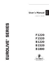 Behringer B1220 User manual