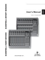 Behringer FADERB CF2000B User manual