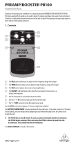 Behringer PREAMP/BOOSTER PB100 User manual