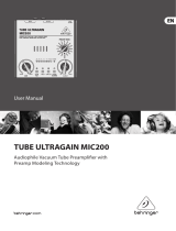 Behringer TUBE ULTRAGAIN MIC200 User manual