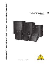 Behringer Eurolive P1220F User manual