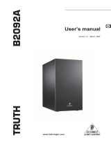 Behringer Truth B2092A User manual