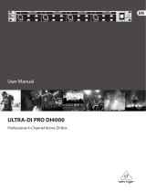 Behringer ULTRA-DI PRO DI4000 User manual