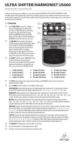 Behringer US600 User manual