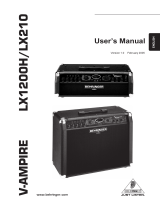Behringer V-AMPIRE LX1200H User manual