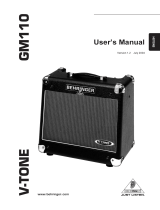 Behringer V-Tone GM110 User manual