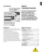 Behringer 1204USB User manual