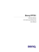 BenQ FP781 User manual