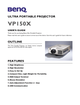 BenQ Professional VP150X User manual