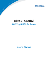 Billion Electric Company BiPAC 7300G User manual