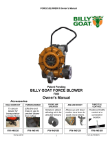 Billy Goat FORCE BLOWER 8 User manual