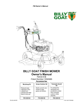 Billy Goat FM3301EB User manual