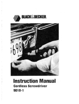 Black & Decker 9018-1 User manual