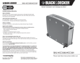 Black and Decker SKU CC500/ CC501 User manual