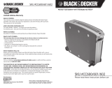 Black and Decker SKU #CC600/601/602 User manual