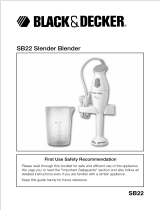 Black & Decker SB22 User manual