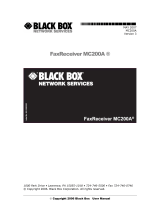 Black Box FaxReceiver MC200A User manual