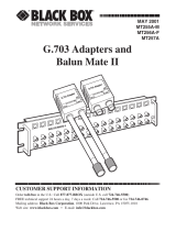 Black Box G.703 Adapters and Balun Mate II User manual