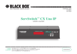 Black Box servswitch cx uno ip User manual