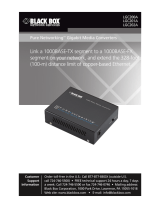 Black Box pure networking gigabit media converters User manual