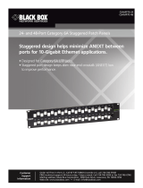 Black Box 24- and 48-Port Category 6A Staggered Patch Panels User manual
