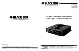 Black Box RGBHV Video with Stereo Audio Fiber Optic Transmission System User manual
