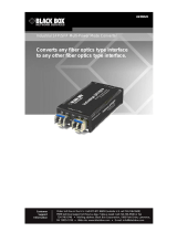 Black Box TV Converter Box Industrial SFP/SFP Multi-Power Mode Converter User manual