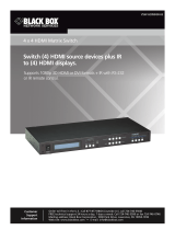 Black Box VSW-HDMI4X4-B User manual