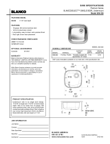 BLANCO Single Bowl Undermount 509-338 User manual