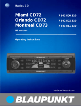 Blaupunkt MIAMI CD73 User manual