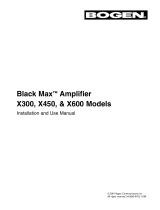 Bogen X600 User manual