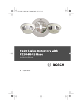 Bosch F220 User manual
