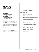 Boss Audio BV-AM5 User manual