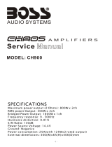 Boss Audio Systems CH900 User manual