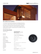 Bowers & Wilkins CCM 636 User manual