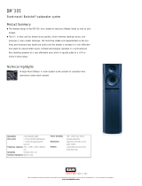 Bowers & Wilkins DM 305 User manual