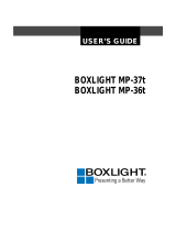 BOXLIGHT MP-37t User manual