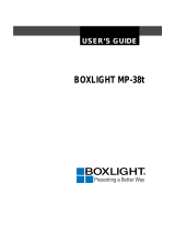 BOXLIGHT MP-38t User manual