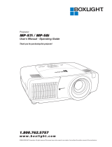 BOXLIGHT Boxlight MP-57i User manual
