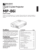 BOXLIGHT MP-86i User manual