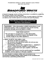 Bradford White Powered Direct Vent Series User manual