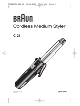 Braun CORDLESS MEDIUM STYLER C 21 User manual
