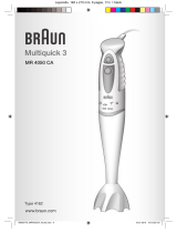 Braun MULTIQUICK 3 MR 4050 CA User manual